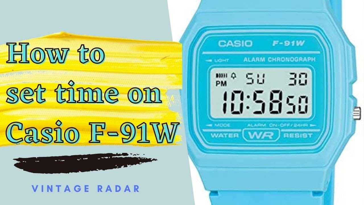 How to turn off Beep sound on Casio F91W | Casio Beep Every Hour - YouTube