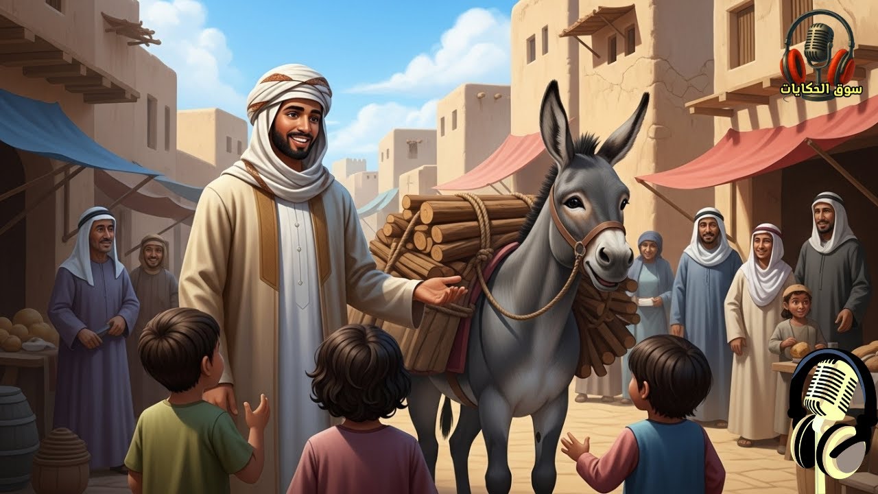 قصة صاحب الحمار الأعرج، من القصص المشوقة قبل النوم، ضع السماعات واستمع، سوق الحكايات والقصص