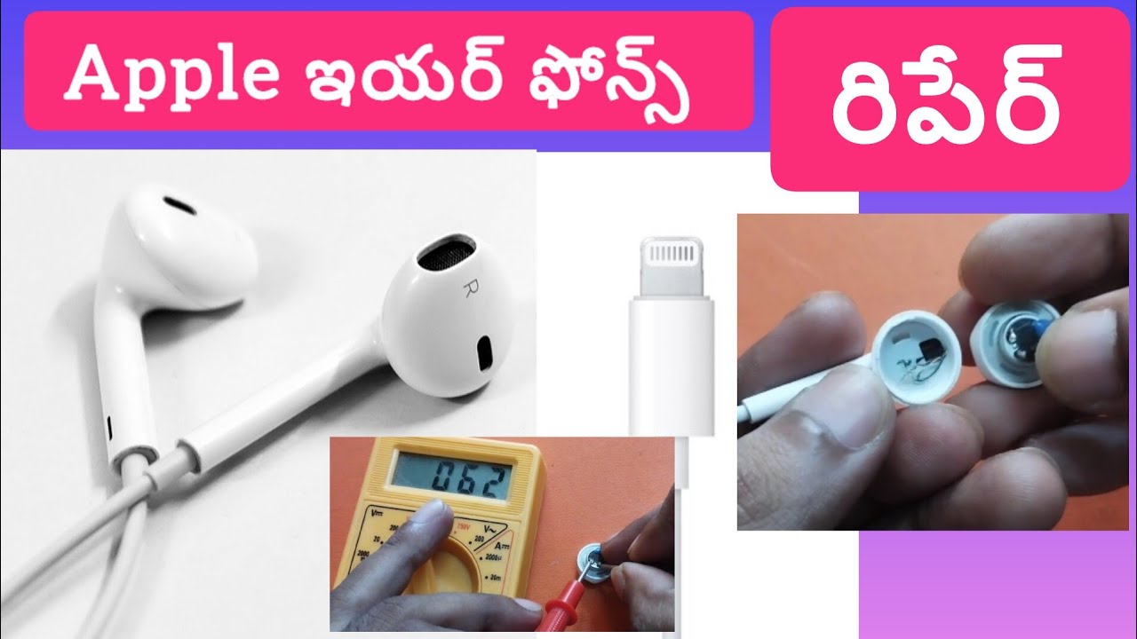 How to Repair Apple Earphones Easily Earphones repair at home YouTube