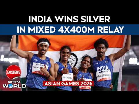 India Wins Silver In Mixed 4x400m Relay: Vithya Ramraj On Team’s Glory Run | NDTV Exclusive