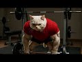 Cat at the Gym | Cat Doing Exercise | Funny Cat
