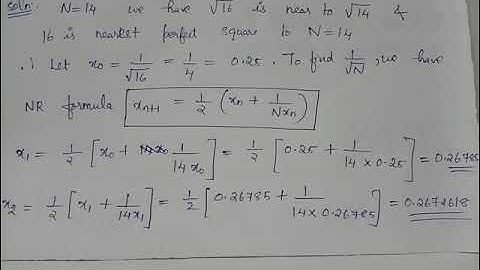 newton raphson method / problem 9