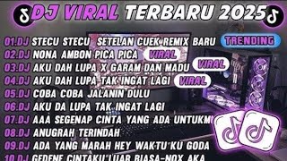 DJ TIKTOK TERBARU 2025-🎵 DJ DJ STECU STECU X NONA AMBON PICA PICA🎵 DJ AKU DAH LUPA FULL ALBUM