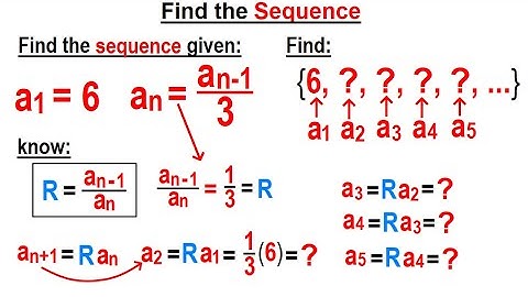 Algebra Ch 48: Sequences and Series (6 of 34) Find the Sequence