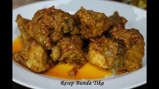 Resep ayam bumbu rujak tanpa santan. 