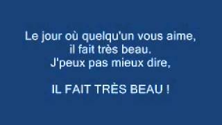 Video thumbnail of "Jean Gabin - Je sais, with french lyrics"