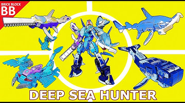 LEGO Combiner Seacons King Poseidon ⚡️ Speed Build How to make Robot Transformers 4in1 Sembo 103254