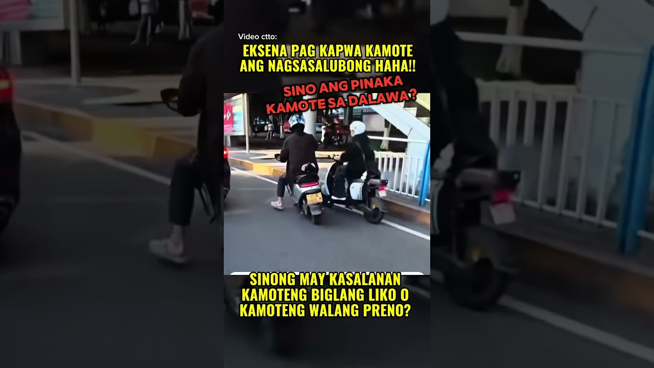 Kapwa kamote NAGPANG ABOT! Sumampa ang motor! Sino kaya pinakamali sa dalawa | LTO.