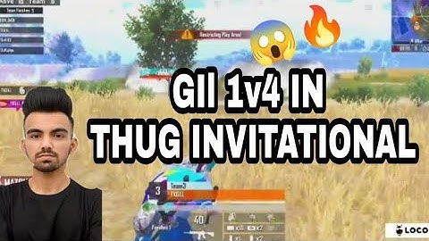 GILL 1 vs 4 UDOG IN THUG INVITATIONAL 🇮🇳🔥 #gill #txgill #bgmihighlights #scrims
