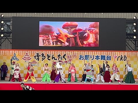ふくこいどんたく隊（ふくこい踊り隊）お祭り本舞台〔博多どんたく港まつり2023〕