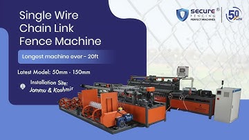 Automatic Chain link fence making machine #chainlinkfencemachine #wiremeshmachine