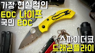 이시대 가장 현실적인 EDC나이프 스파이더코 드래곤플라이(Spyderco Dragonfly 2)