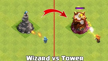 Every Level Wizard vs Wizard Tower -Clash of Clans