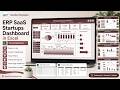 ERP SaaS Startups Dashboard in Excel