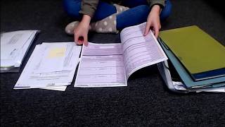 ASMR Paper Document Sorting (No Talking) Intoxicating Sounds Sleep Help Relaxation