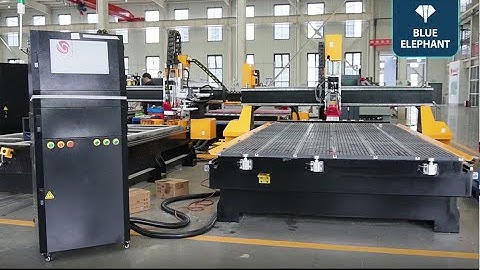 Blue Elephant 2040 ATC CNC test video for Italian customer