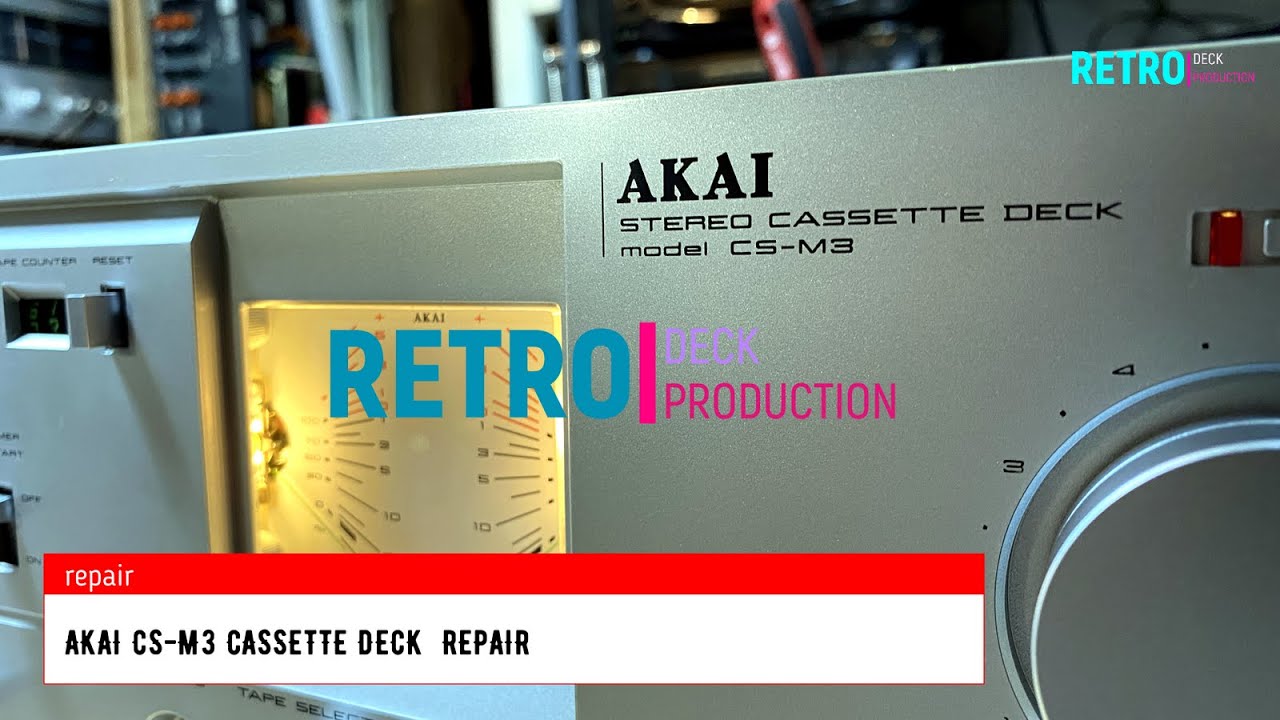 AKAI CS-M3 cassette deck -1981-REPAIR 