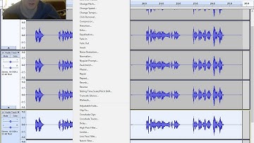 tron program voice Audacity tutorial