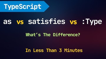 Level Up Your TypeScript: as vs. satisfies vs. Type Annotations