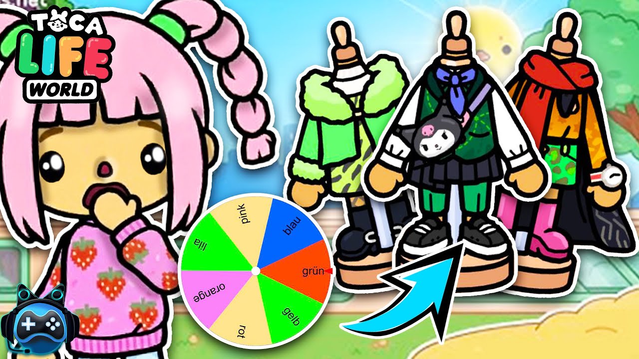 GLÜCKSRAD BESTIMMT MEIN OUTFIT IN TOCA BOCA👗😨