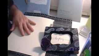 5 X 7 Frame Card & How-To Make Your Own Background Stamp/Pattern with Close To My Heart stamps