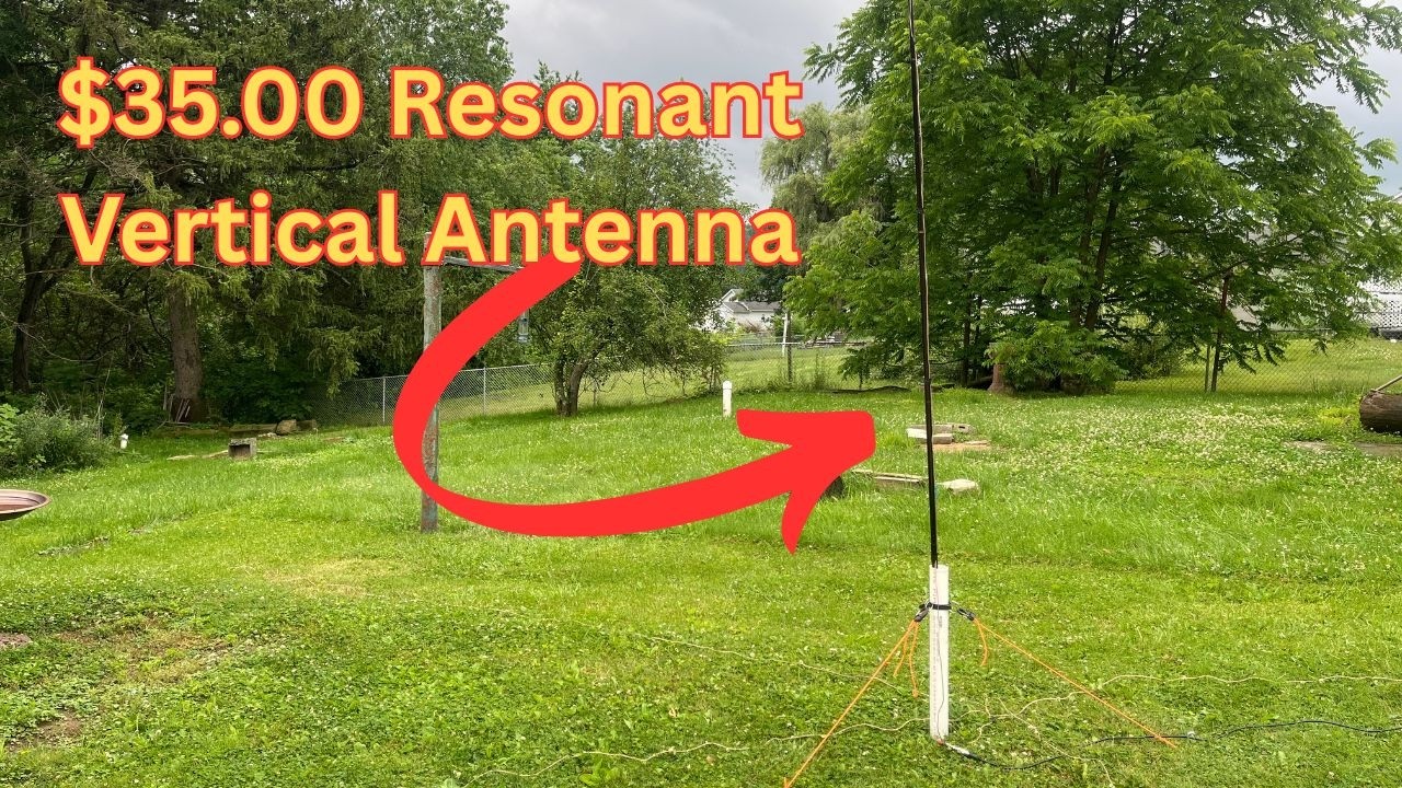 Building a Low-Cost Resonant Vertical Antenna for 30-Meter Ham Radio