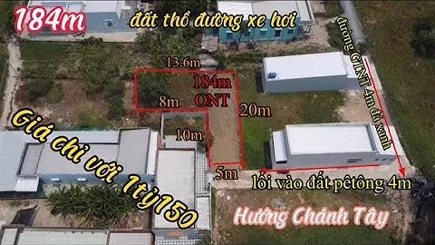 ❤️ 184m thổ cư đường xe hơi Lộc Trung Mỹ Lộc Cần Giuộc giá chỉ với 1tỷ150tr