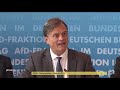 Bernd Baumann zur Fraktionssitzung der AfD am 09.10.18