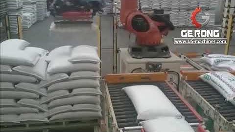 Rice bag bean powder large big bag robot hand palletizing machine robot hand sorting system