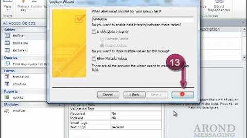 Using Access 2010 - Create a Field Lookup Based on a Table