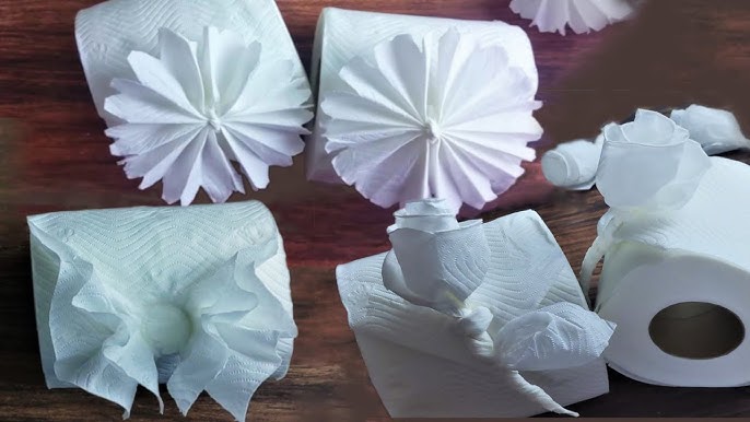 🧻 Toilet Paper Origami - 4 Cool Designs 