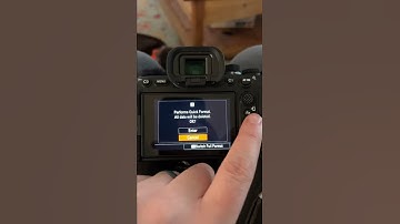 Sony a7IV How do I format my memory card? #sonyalpha