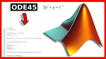 Como resolver una Ecuación Diferencial Ordinaria en Matlab | ODE45 💻📓