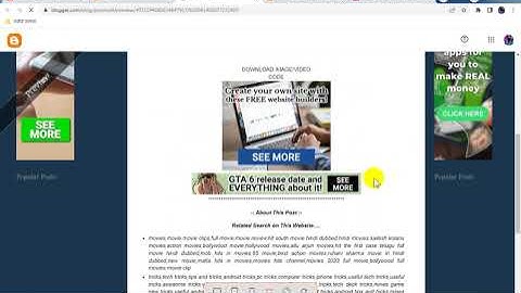 Blogspot Tubes : How To Adsterra Ads Show Setup New Post on Blogspot Website