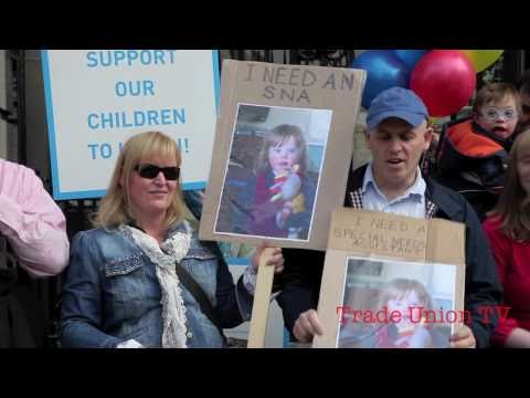 Parents protest for Special Needs Assistants Dubli...