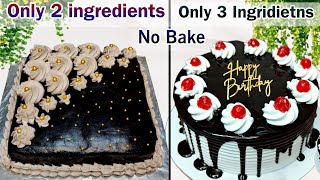 No Bake, No Cream, 5 min Chocolate Cake Recipes | Oreo Chocolate Cake Recipe | Birthday Cake Recipe