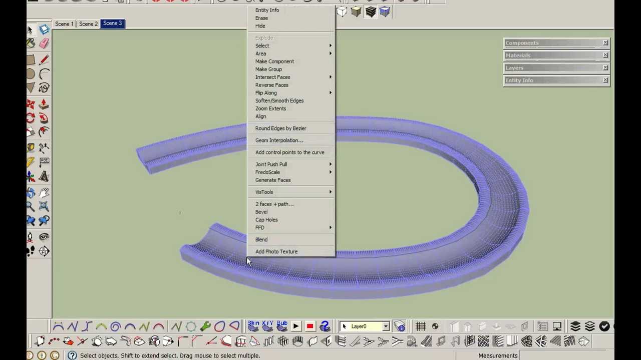 Simple Sketchup Tutorial 01 Follow Me Tool Youtube