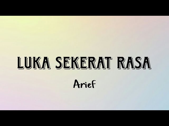 Luka Sekerat Rasa (lirik) [Lirikin] class=