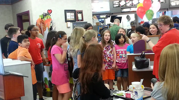 Clermont sings at McD's
