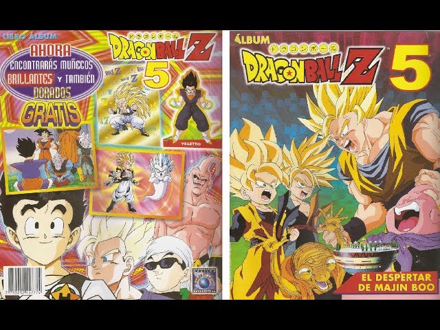 DRAGON BALL Z 5 Album Complete 100% PERU 1999 Navarrete Majin Buu Saga