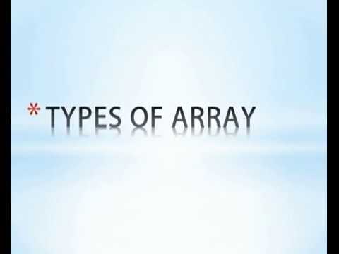 Part 41 - C Programming Tutorial - Types of Arrays - YouTube