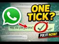 How to fix WhatsApp Stuck on One Tick (2026)