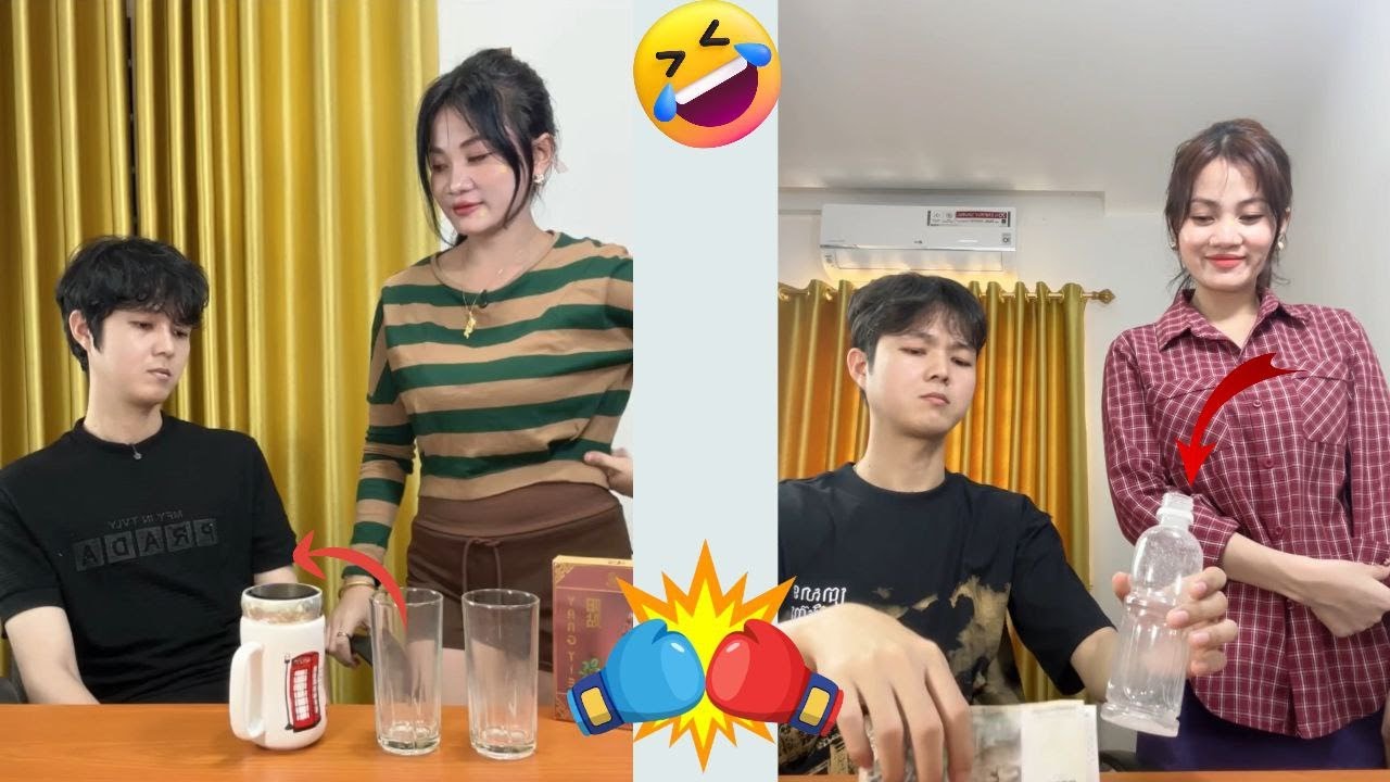 ប្រអប់ផ្សងសំណាង🤔 #funny #challenge