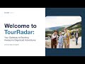 Welcome to tourradar for agents