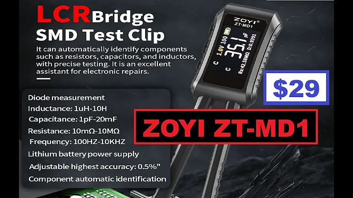 TA-0415: ZOYI , ZT-MD1 - LCR Bridge Tweezers - Hands On