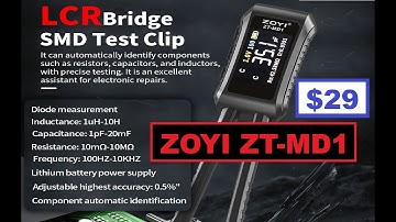 TA-0415: ZOYI , ZT-MD1 - LCR Bridge Tweezers - Hands On