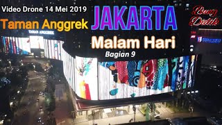 Jakarta Drone, Taman Anggrek Mall Malam Hari, Skyline Drone Mall Taman Anggrek Jakarta Malam Hari