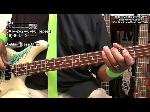 Riders On The Storm The Doors Bass Guitar Lesson Jerry Scheff