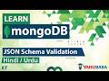 MongoDB JSON Schema Validation Tutorial in Hindi / Urdu