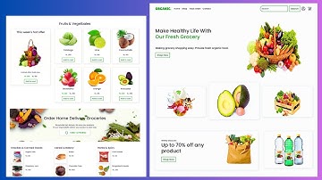 Full Responsive Grocery Store Website Using HTML, CSS & Boostrap5 - Part 2